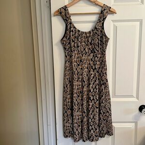 Snake Print Dress